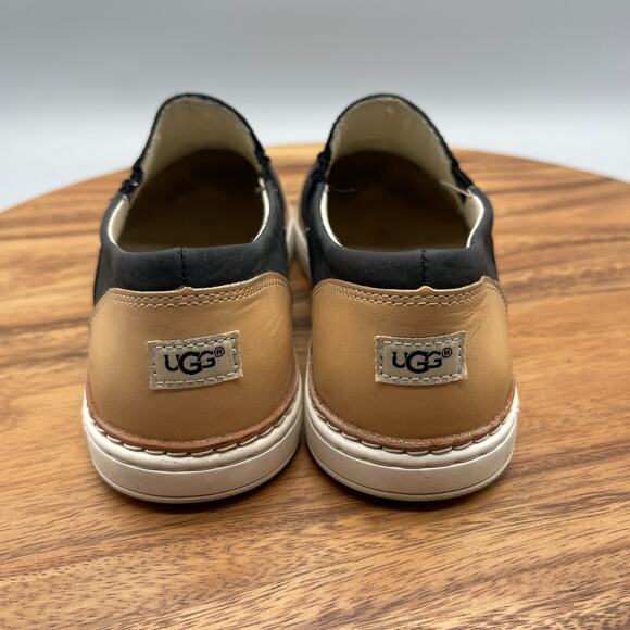 UGG Adley Shoes Womens Size 7 Black Nubuck Slip On Comfort Casual Sneakers - Picture 4 of 8